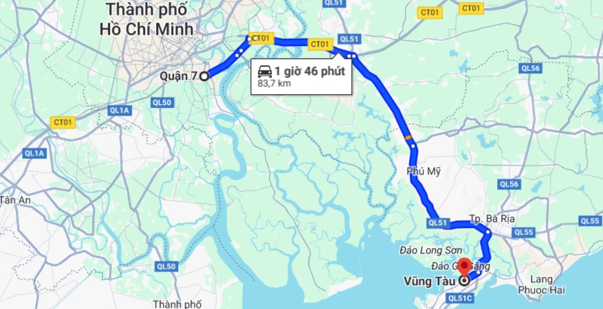 Danh Sách Các Hãng Xe Từ Quận 7 Đi Vũng Tàu Được Đánh Giá Cao