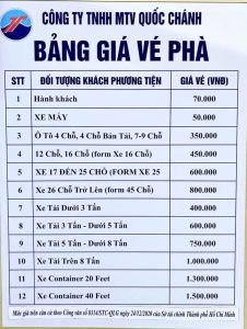 Thông Tin Cần Biết Về Phà Vũng Tàu Cần Giờ