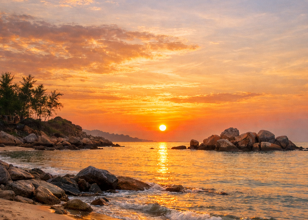 Những Vị Trí Ngắm Bình Minh Đẹp Tại Hồ Tràm