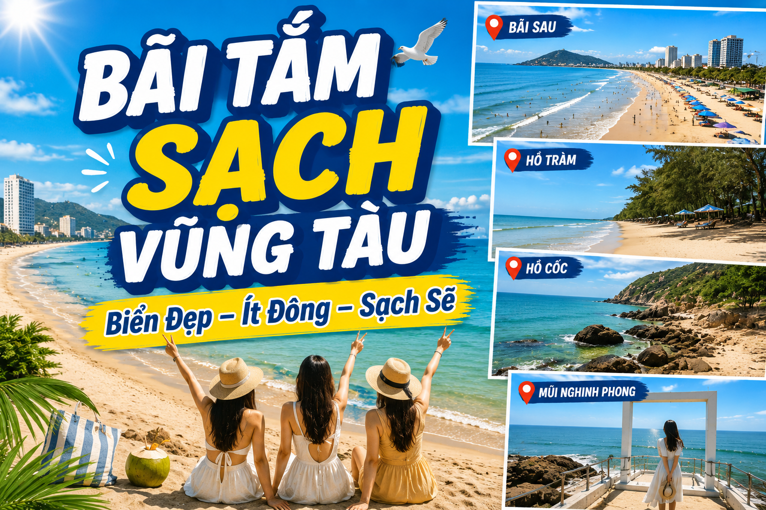 Bãi Tắm Sạch Vũng Tàu: Gợi Ý Điểm Biển Đẹp Dễ Đi Cuối Tuần