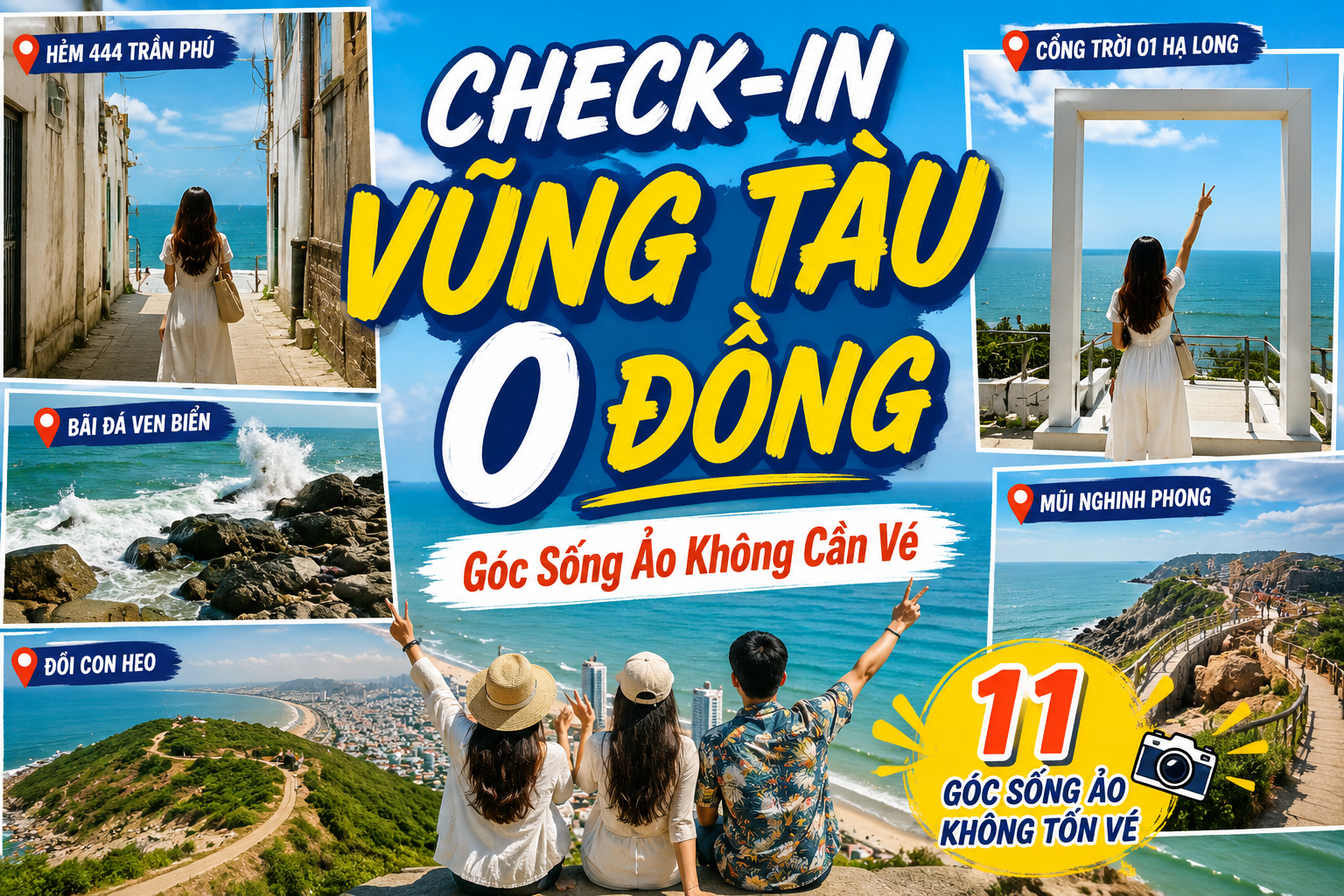 Check-In Vũng Tàu 0 Đồng: 10+ Địa Điểm Chụp Ảnh Đẹp Không Cần Vé