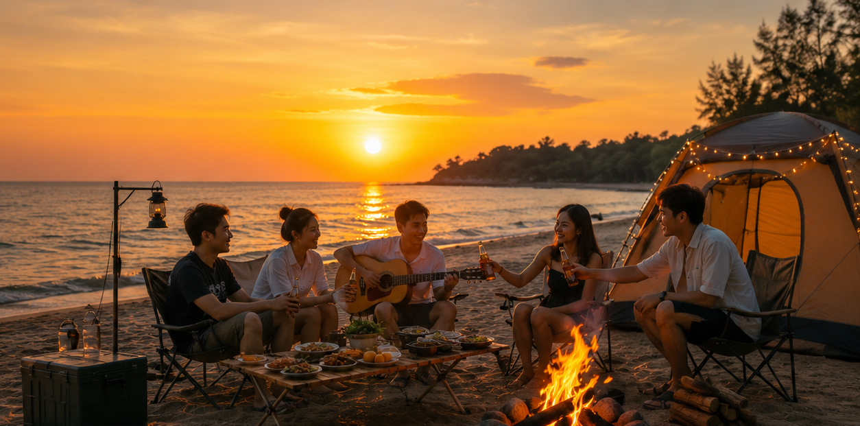 Chi Phí Camping Hồ Tràm Có Đắt Không?