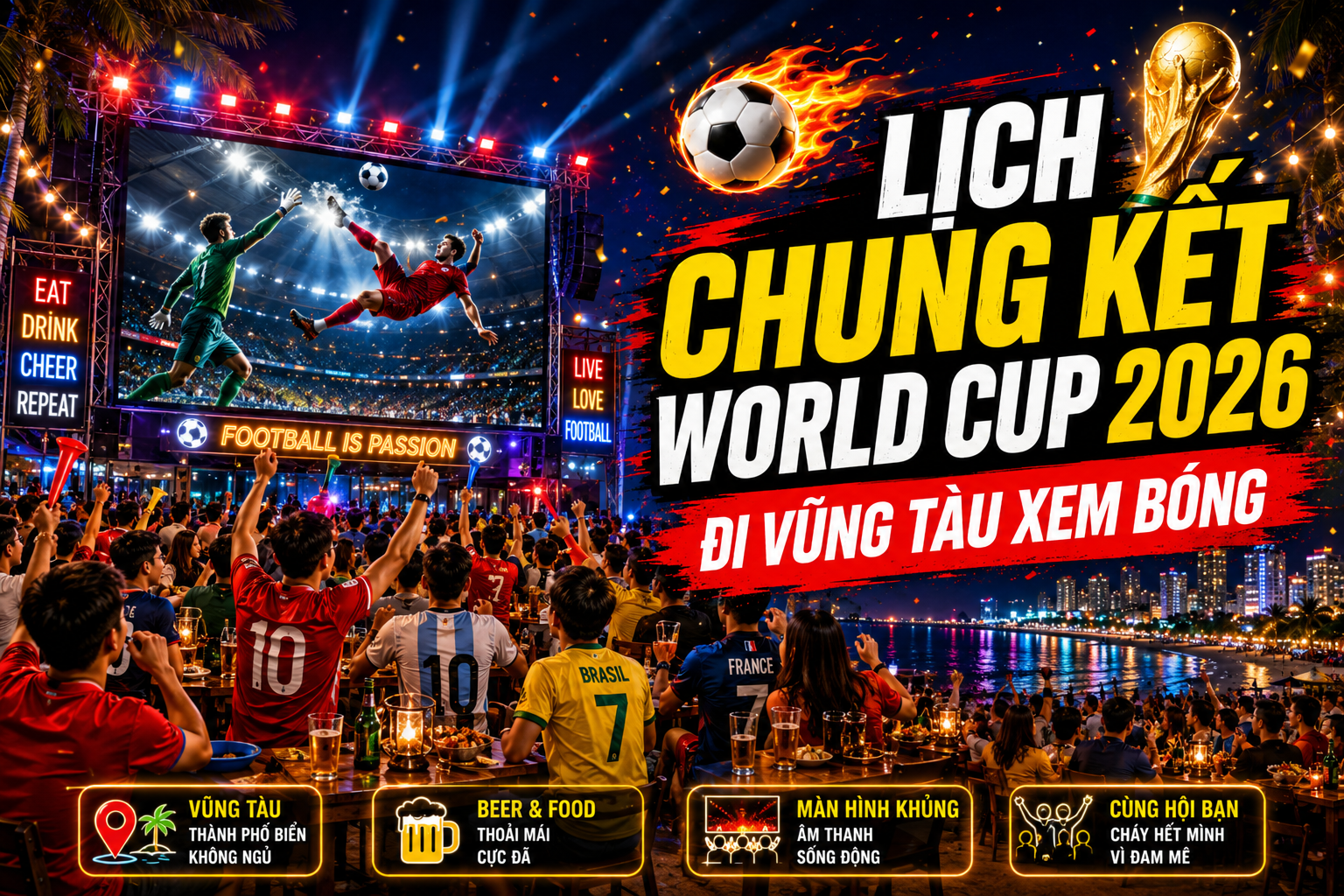 Lịch Chung Kết World Cup 2026: Đi Vũng Tàu Xem Bóng đá